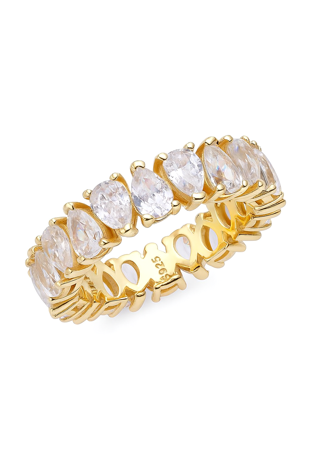 Pear Eternity Ring