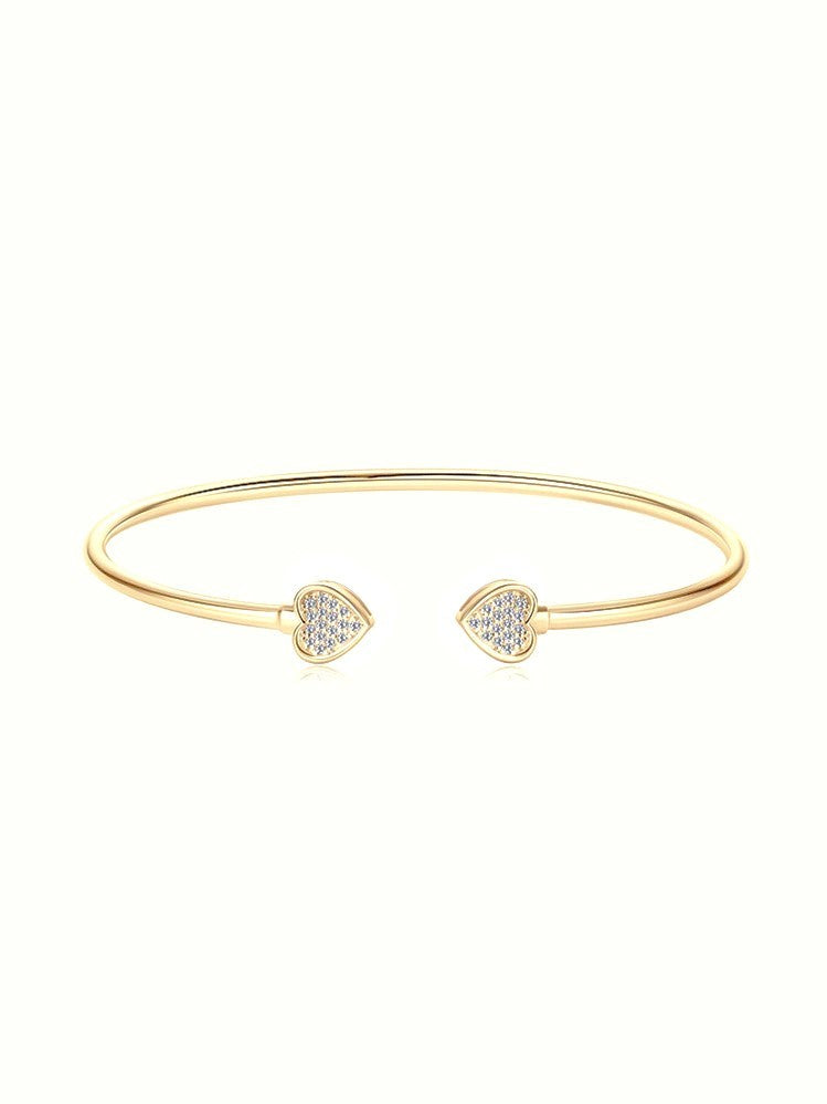 Eternal Heart Moissanite Bangle