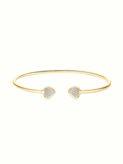 Eternal Heart Moissanite Bangle