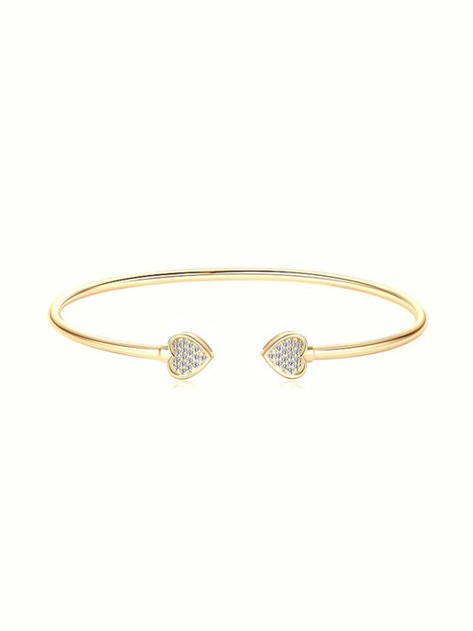Eternal Heart Moissanite Bangle