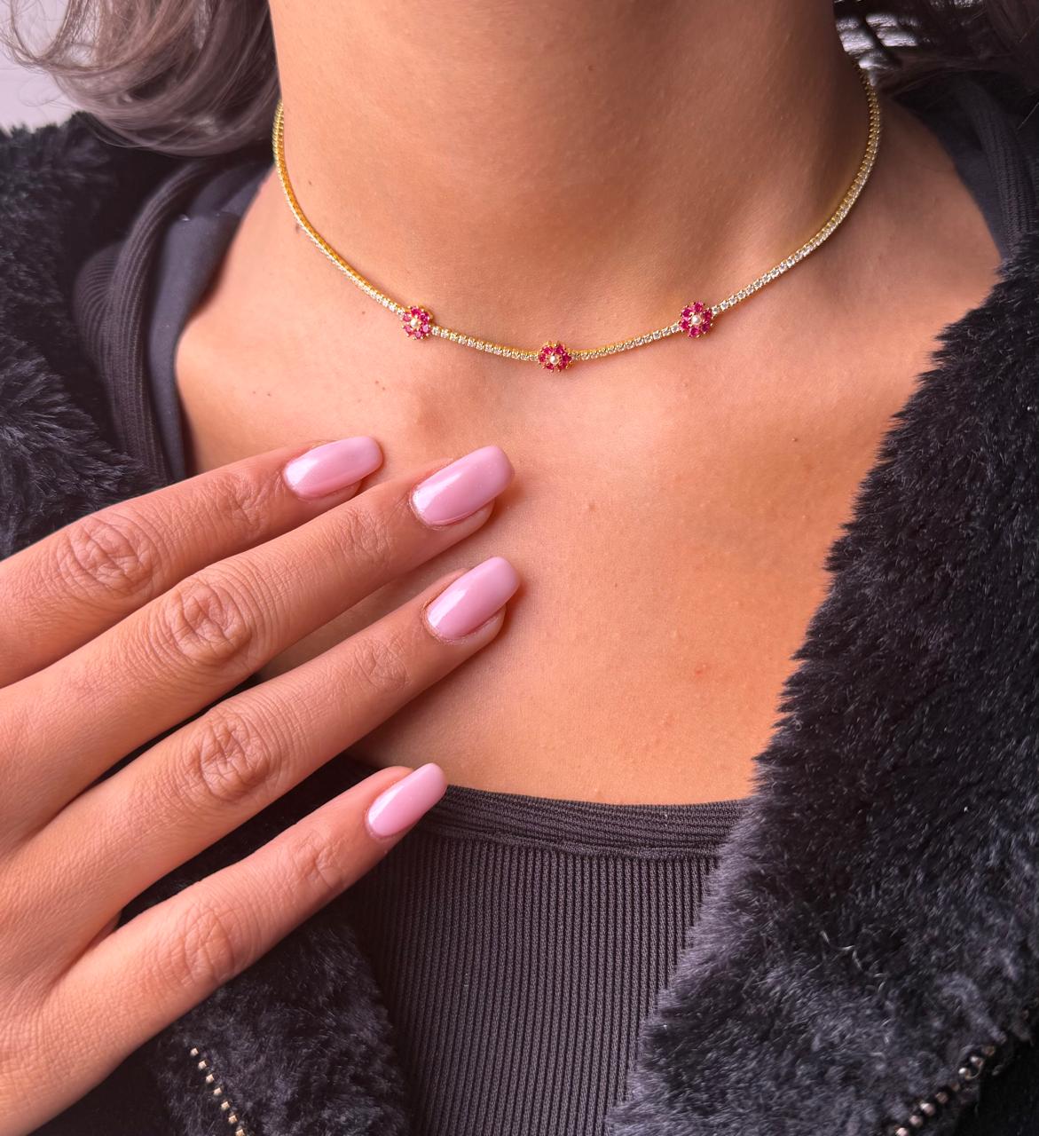 Blossom Tennis Necklace
